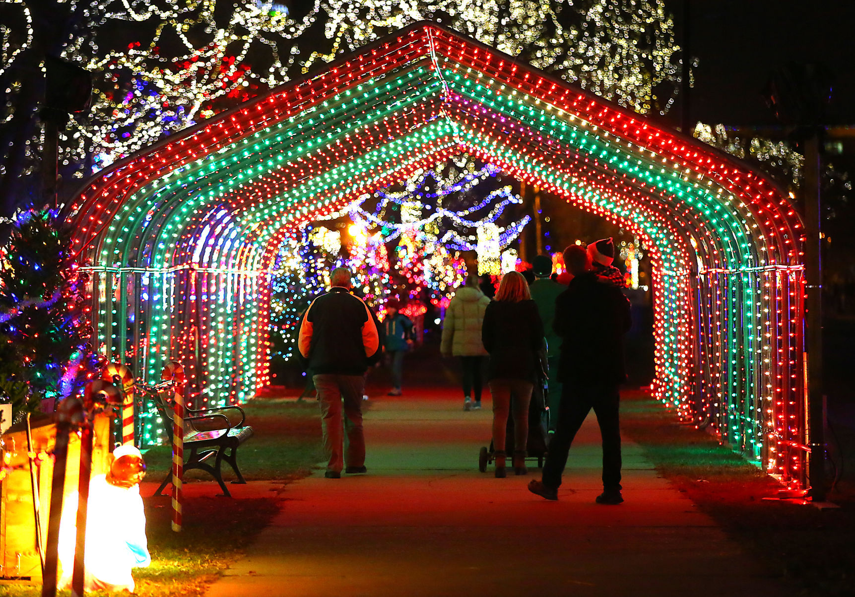 2017 Rotary Lights display in Riverside Park